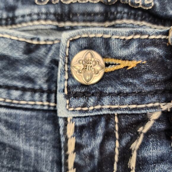 Miss Me Mid-Rise Bootcut Contrast Stitch Jeans 28L - Picture 7 of 11